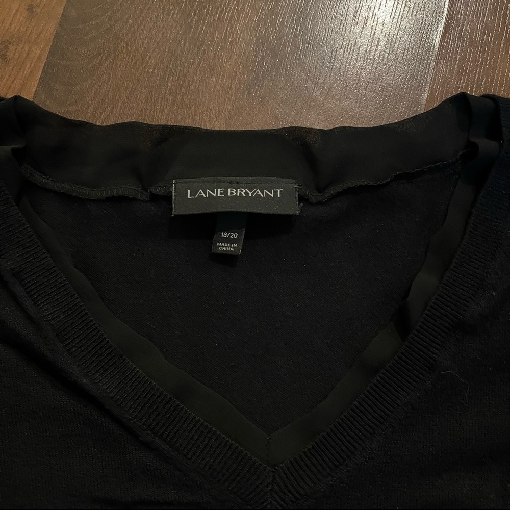 Lane Bryant black dressy sweater